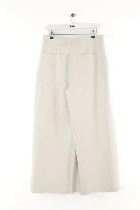 Pantalon droit Max Mara Ecru en Coton