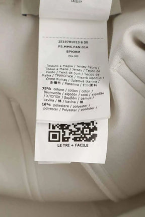 Pantalon droit Max Mara Ecru en Coton