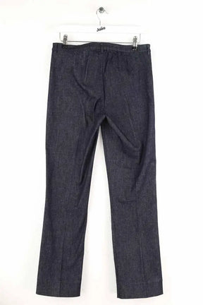 Pantalon droit Max Mara Marine en Coton