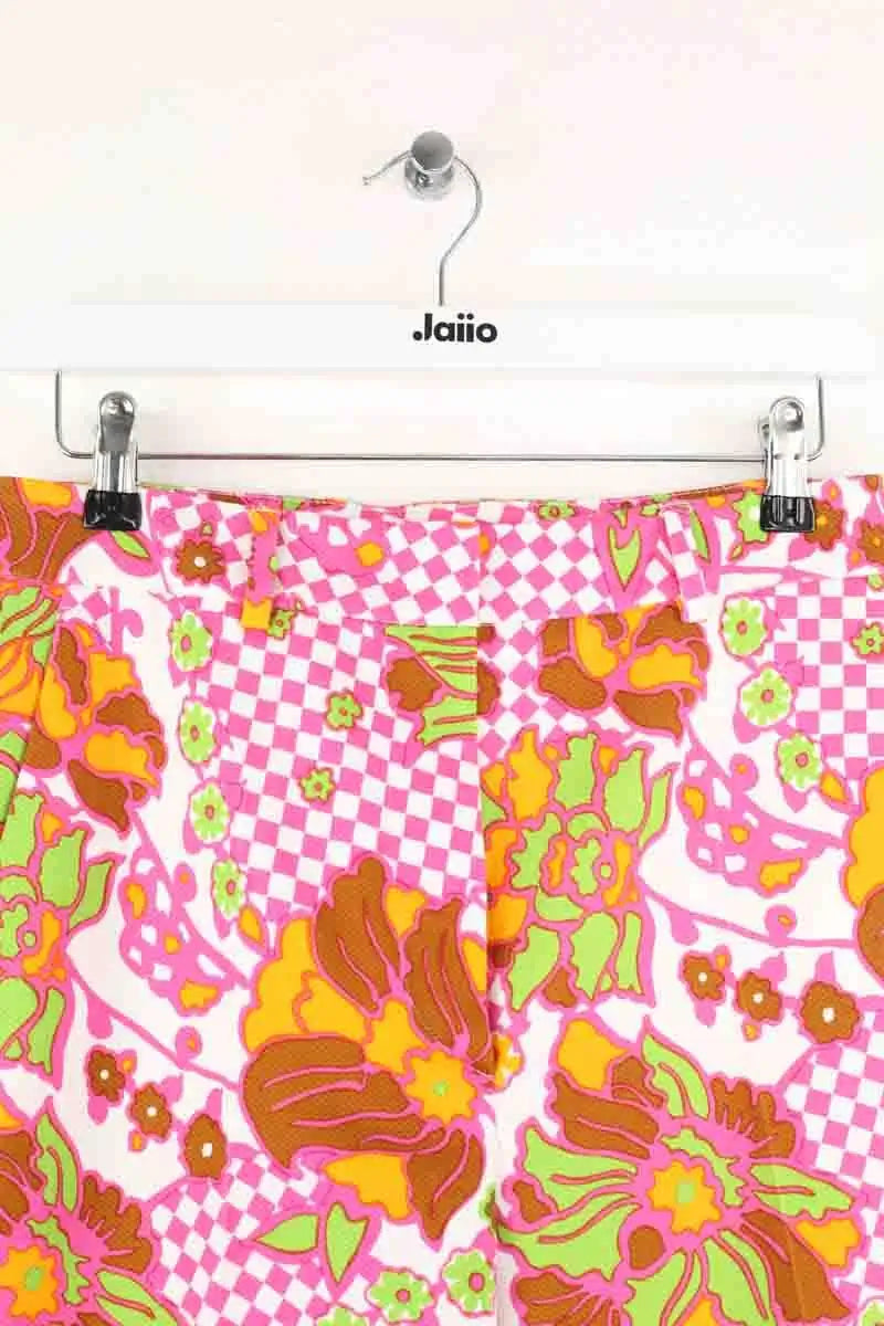 Pantalon droit Max Mara Multicolore en Coton