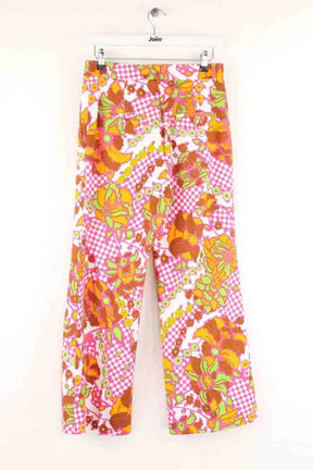 Pantalon droit Max Mara Multicolore en Coton