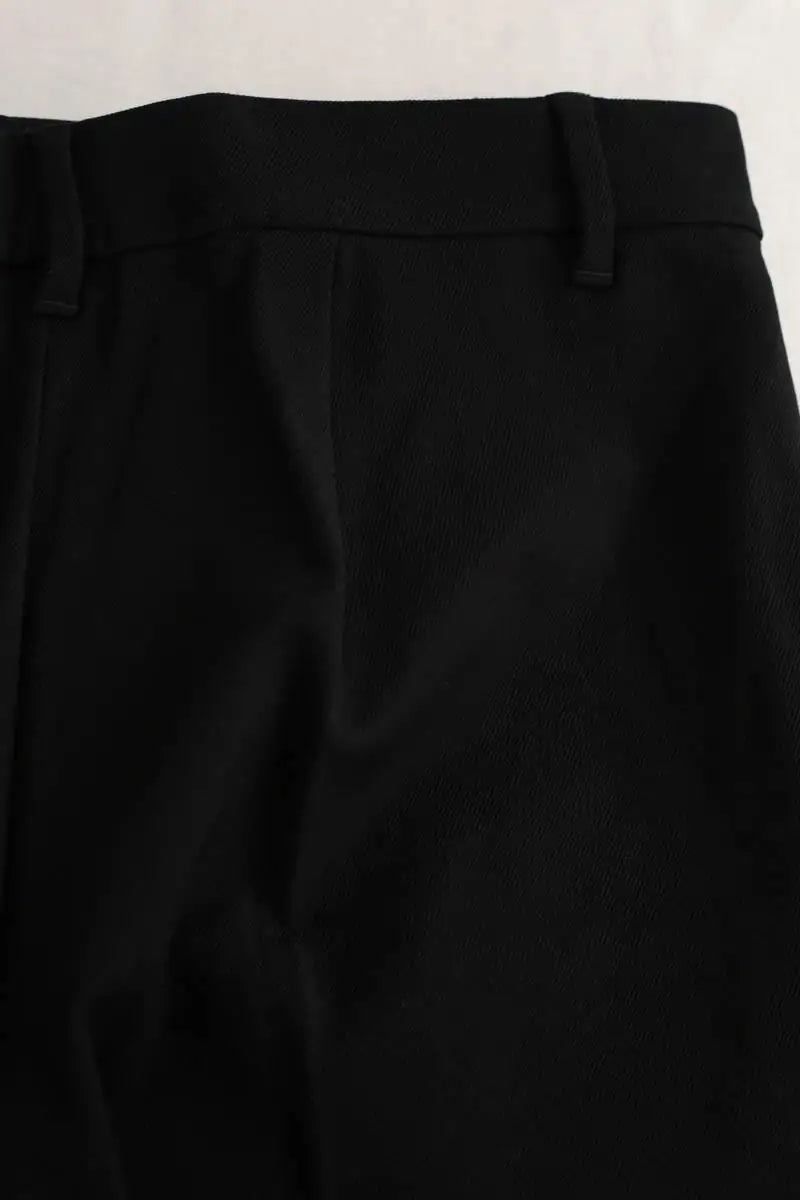 Pantalon droit Max Mara Noir en Coton