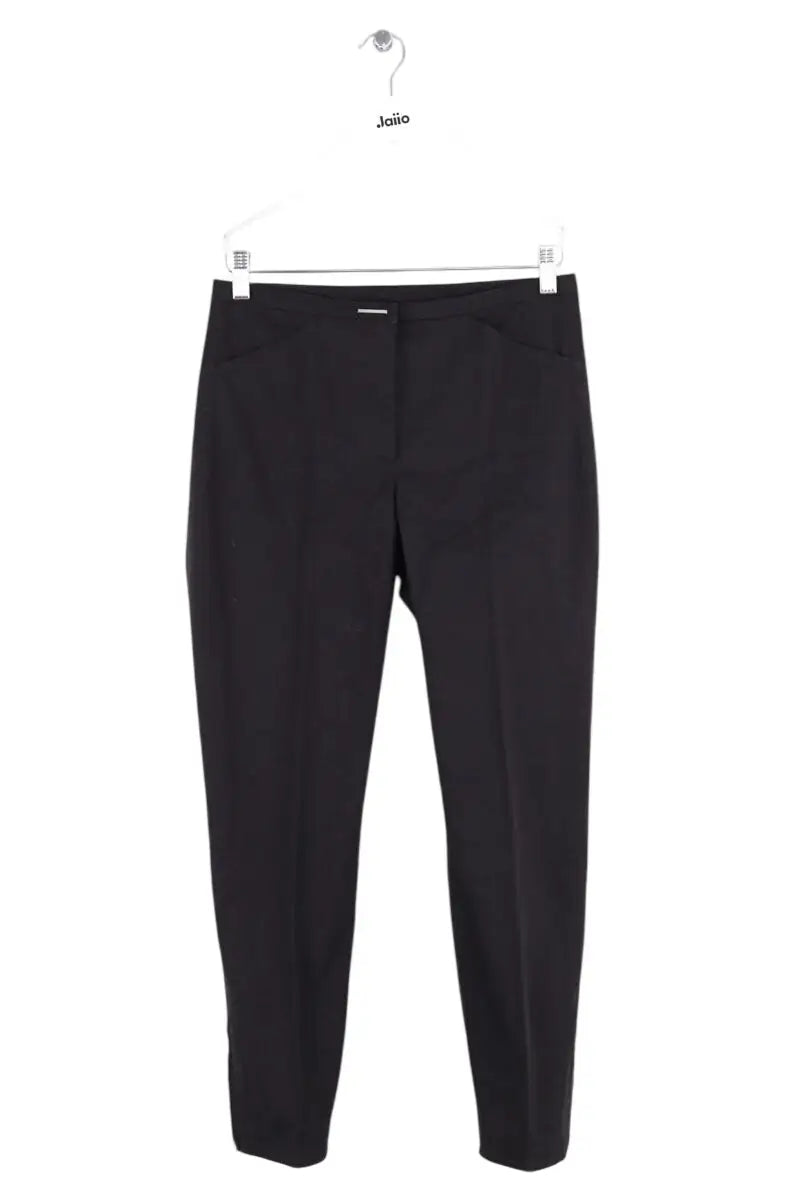 Pantalon droit Max Mara Noir en Coton, taille S - Seconde Main