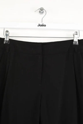 Pantalon droit Max Mara Noir en Synthétique