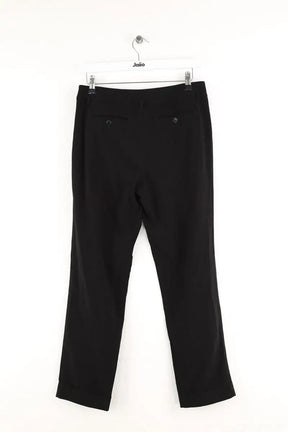 Pantalon droit Max Mara Noir en Synthétique