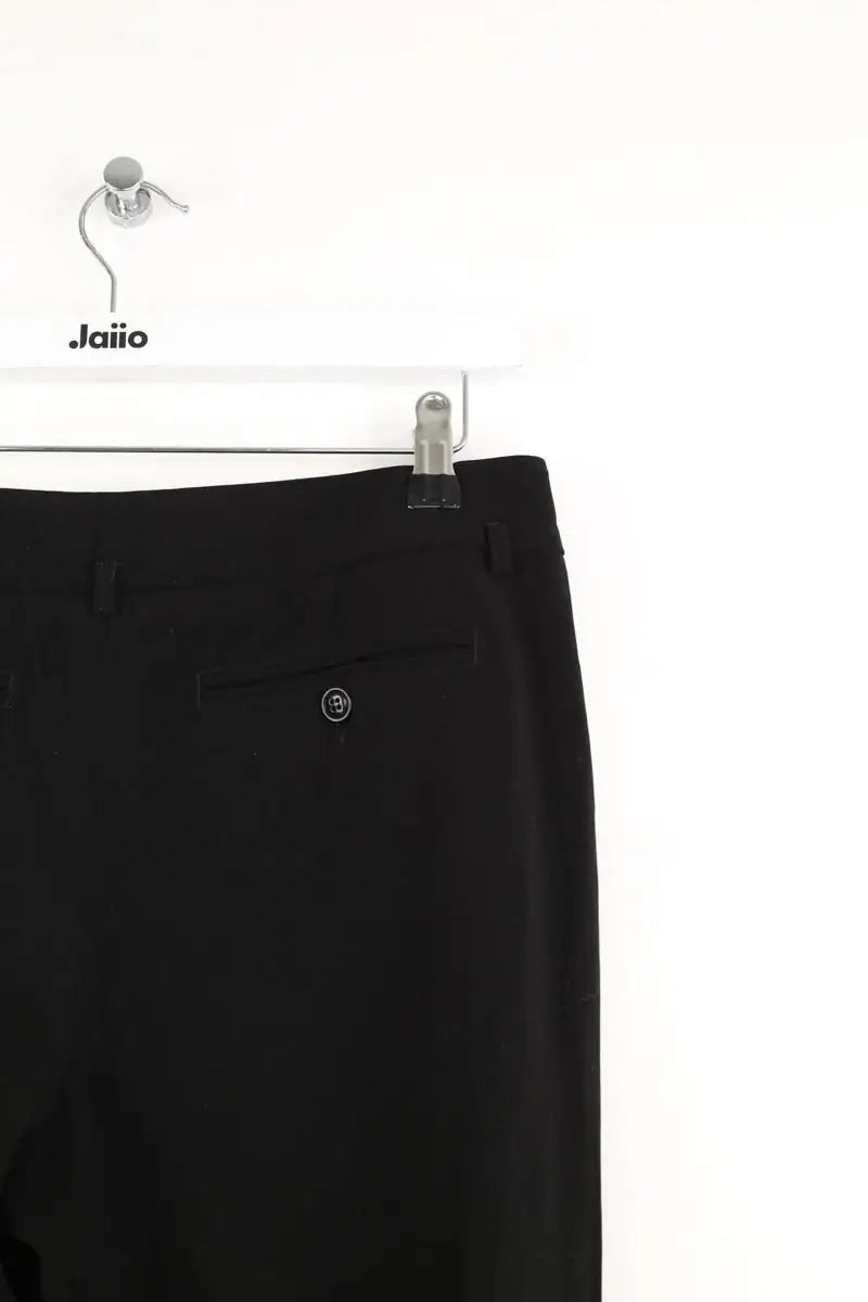 Pantalon droit Max Mara Noir en Synthétique
