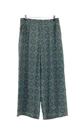 Pantalon droit Max Mara Vert en Synthétique, taille L - Seconde Main