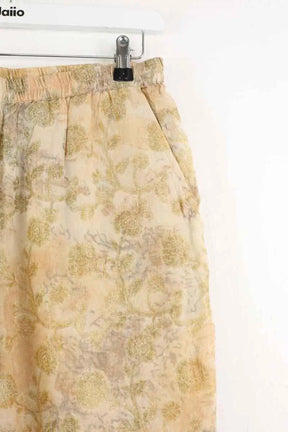 Pantalon droit Mes Demoiselles Attila Doré en Viscose