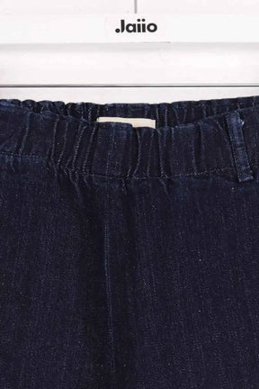 Pantalon droit Mes Demoiselles Gaucho Bleu en Coton