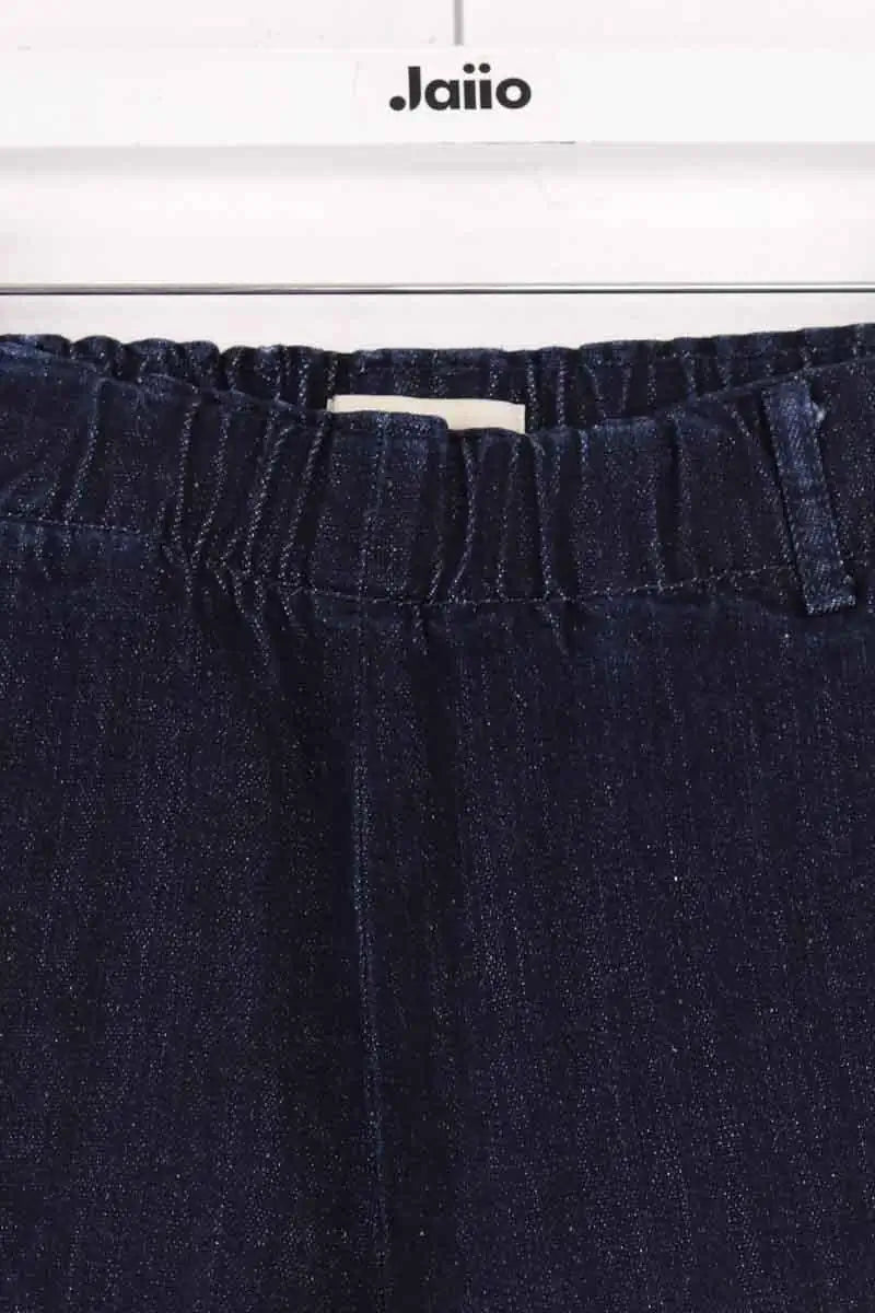 Pantalon droit Mes Demoiselles Gaucho Bleu en Coton