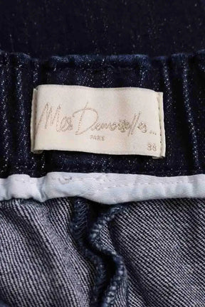 Pantalon droit Mes Demoiselles Gaucho Bleu en Coton