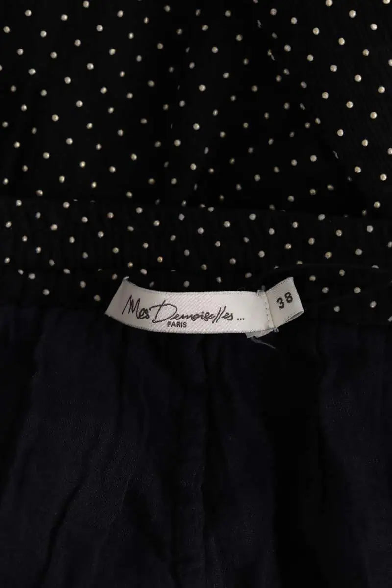 Pantalon droit Mes Demoiselles Noir en Viscose