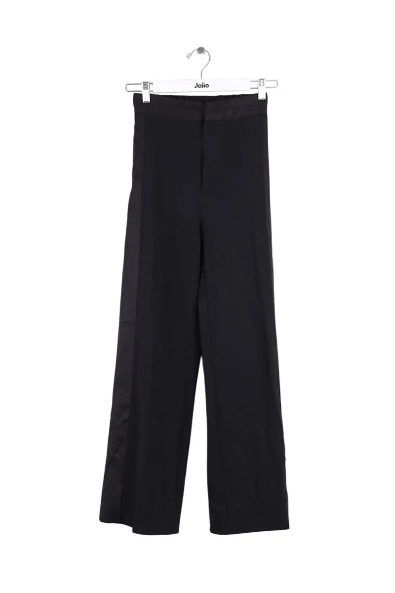 Pantalon droit MM6 Noir en Viscose, taille XS - Seconde Main