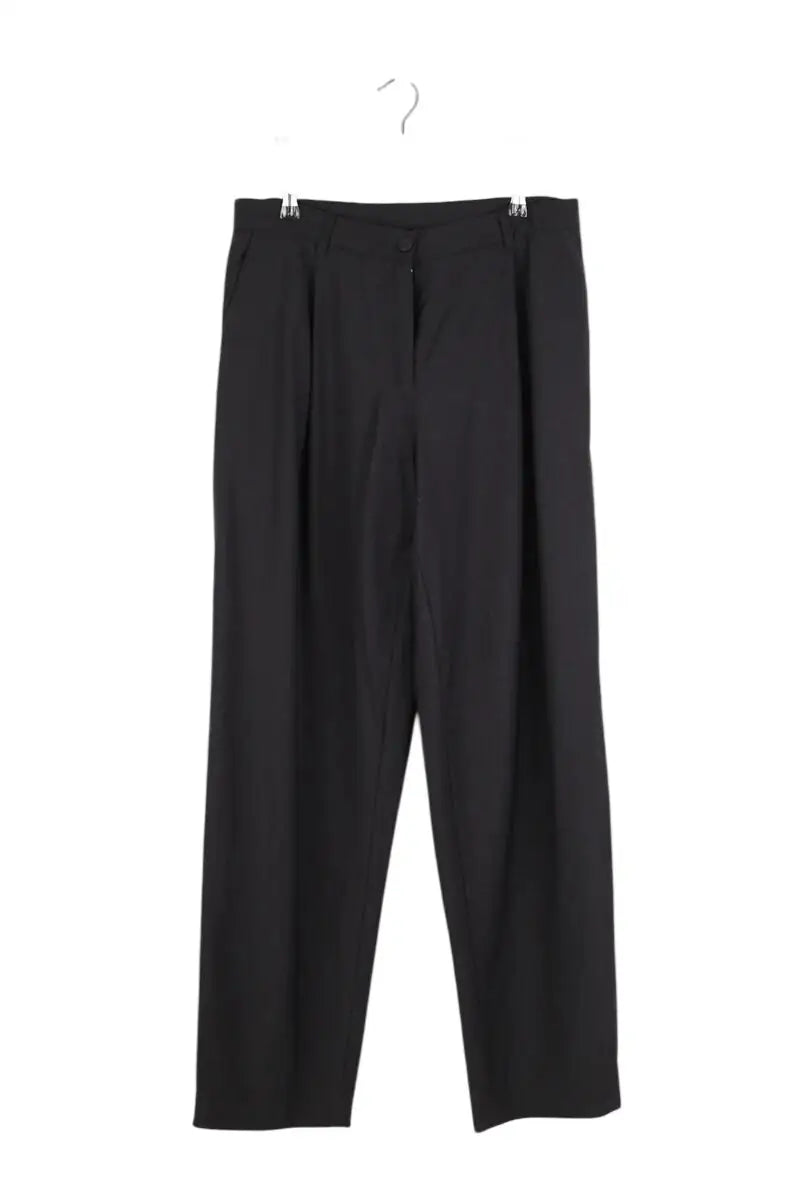 Pantalon droit Modetrotter Noir en Laine, taille L - Seconde Main