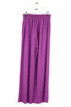 Pantalon droit Momoni Baccarat Violet en Synthétique