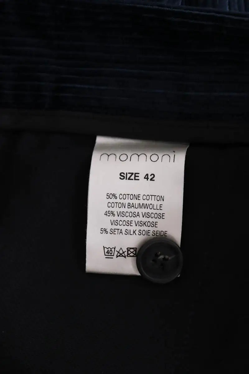 Pantalon droit Momoni Marine en Coton