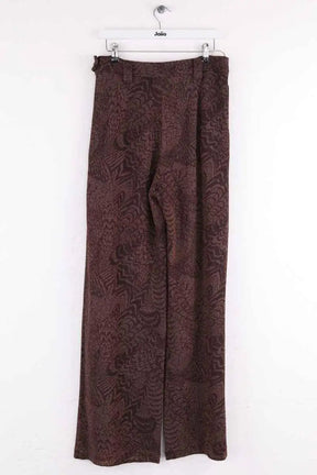 Pantalon droit Momoni Marron en Viscose