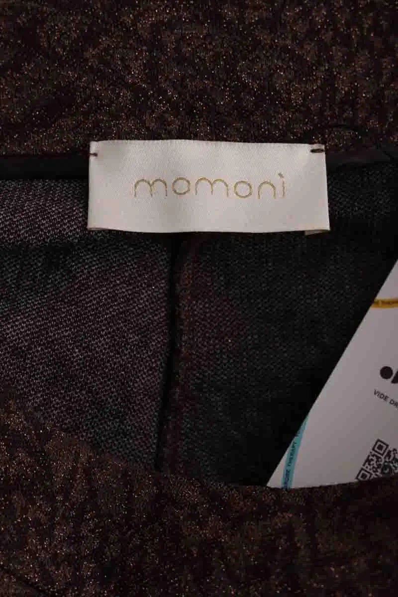 Pantalon droit Momoni Marron en Viscose
