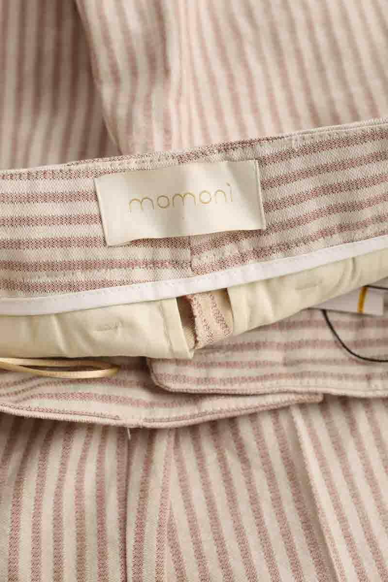 Pantalon droit Momoni Rose en Coton