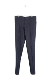 Pantalon droit Moncler Bleu en Coton, taille S - Seconde Main