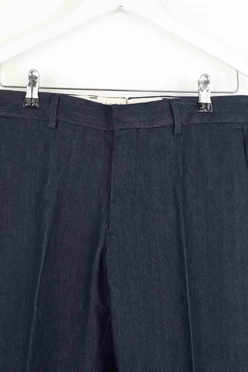 Pantalon droit Moncler Bleu en Coton
