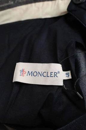 Pantalon droit Moncler Bleu en Coton