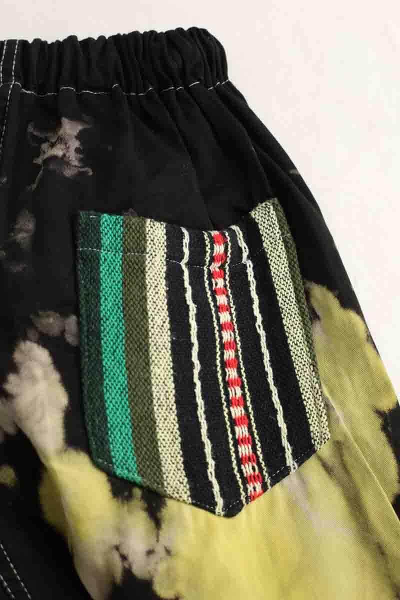 Pantalon droit Monoki Noir en Coton