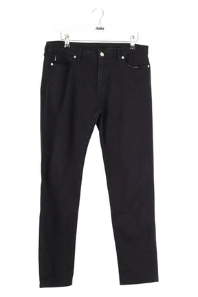 Pantalon droit Moschino Noir en Coton, taille XL - Seconde Main