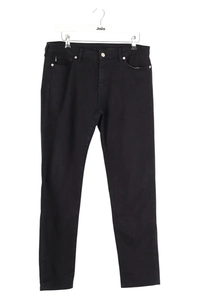 Pantalon droit Moschino Noir en Coton, taille XL - Seconde Main