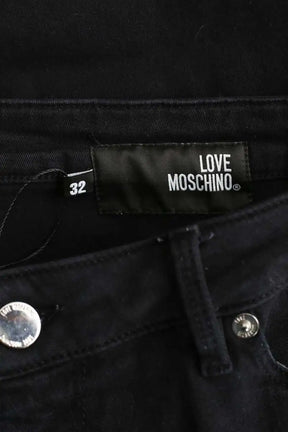 Pantalon droit Moschino Noir en Coton