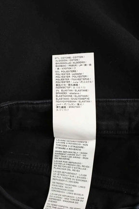 Pantalon droit Moschino Noir en Coton