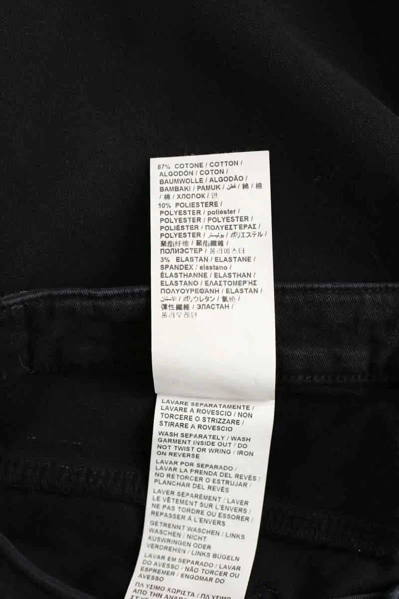 Pantalon droit Moschino Noir en Coton