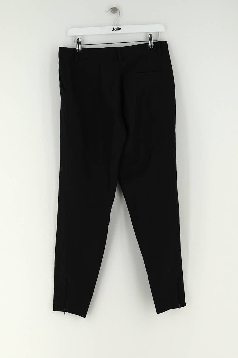 Pantalon droit Moschino Noir en Lin