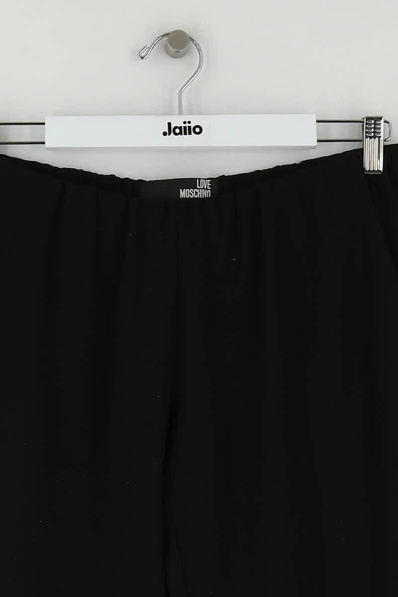Pantalon droit Moschino Noir en Polyester