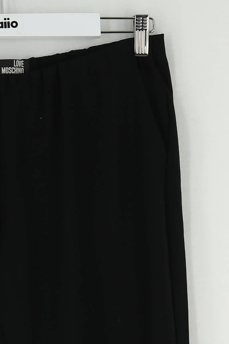 Pantalon droit Moschino Noir en Polyester