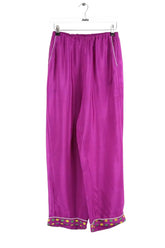 Pantalon droit Mow Violet en Soie, taille S - Seconde Main
