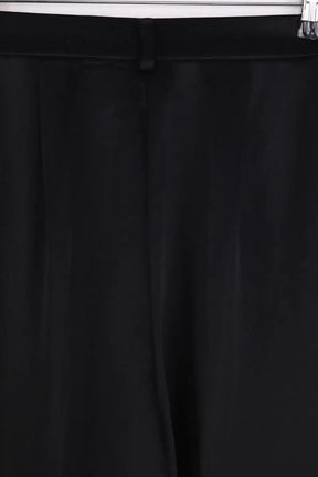 Pantalon droit Nanushka Noir en Coton
