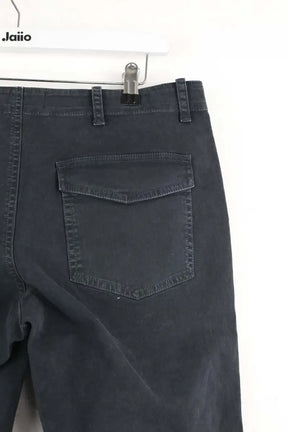 Pantalon droit Nili Lotan Noir en Coton