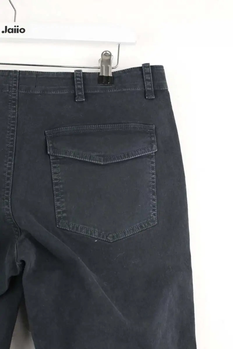 Pantalon droit Nili Lotan Noir en Coton