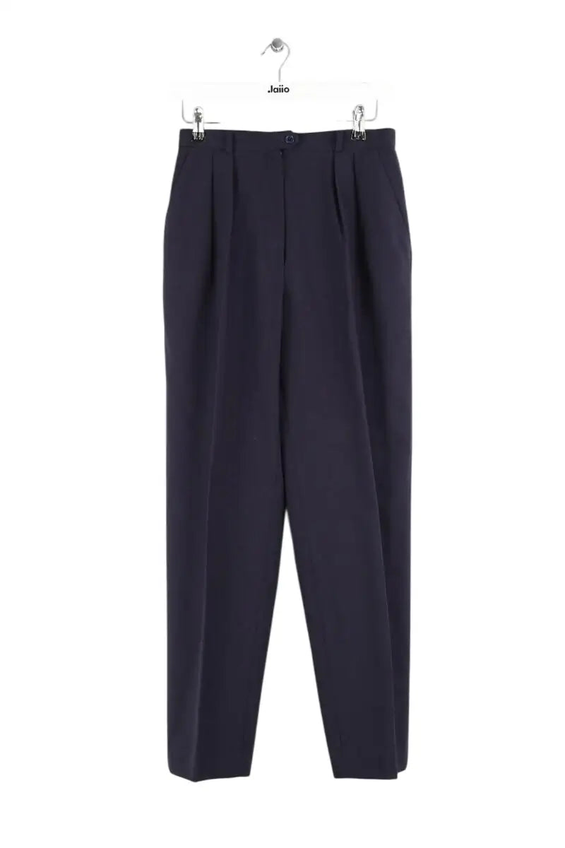 Pantalon droit Nina Ricci Marine en Coton, taille XS - Seconde Main