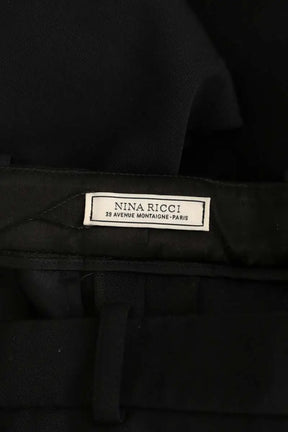 Pantalon droit Nina Ricci Noir en Laine