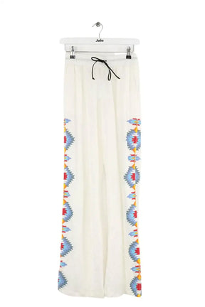 Pantalon droit Notshy Blanc en Lin, taille S - Seconde Main