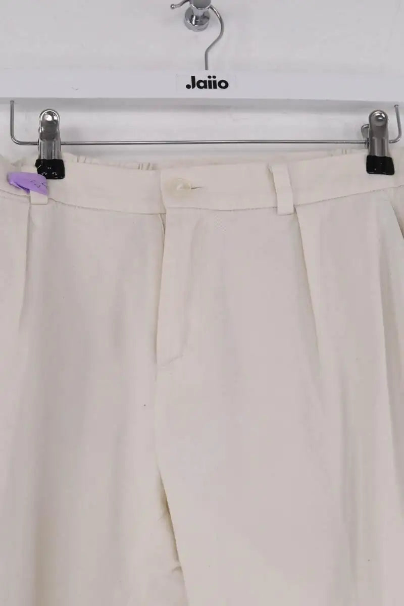 Pantalon droit Noyoco Blanc en Coton
