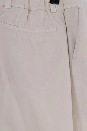 Pantalon droit Noyoco Blanc en Coton