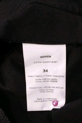 Pantalon droit Officine Générale Noir en Laine