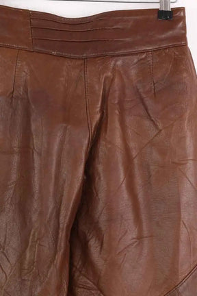 Pantalon droit Other Brand Marron en Cuir