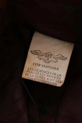 Pantalon droit Other Brand Marron en Cuir