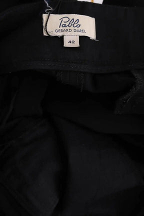 Pantalon droit Pablo Noir en Laine