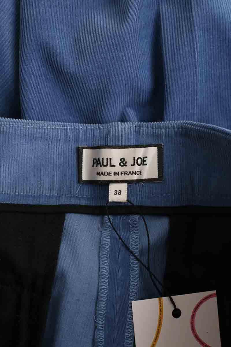 Pantalon droit Paul & Joe Bleu en Coton