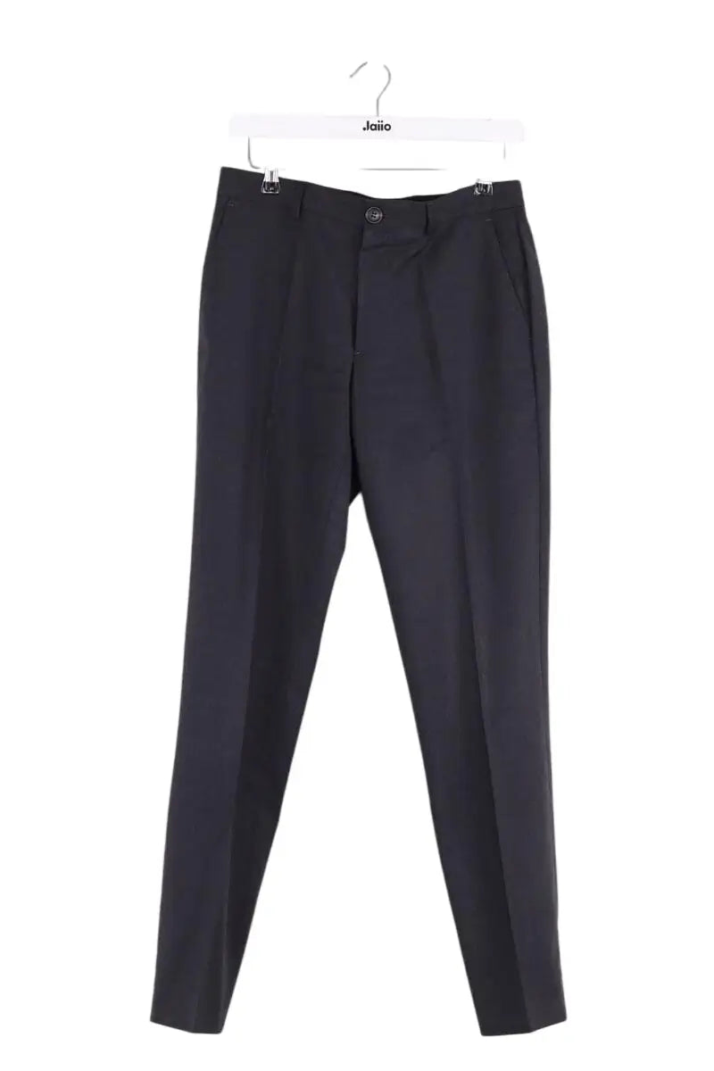 Pantalon droit Paul Smith Anthracite en Laine, taille S - Seconde Main
